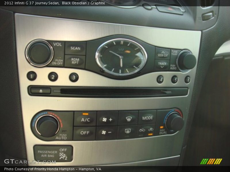 Black Obsidian / Graphite 2012 Infiniti G 37 Journey Sedan