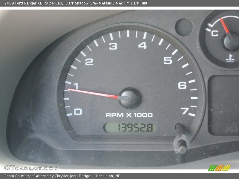 Dark Shadow Grey Metallic / Medium Dark Flint 2009 Ford Ranger XLT SuperCab