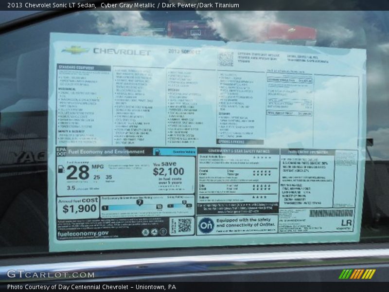 Cyber Gray Metallic / Dark Pewter/Dark Titanium 2013 Chevrolet Sonic LT Sedan