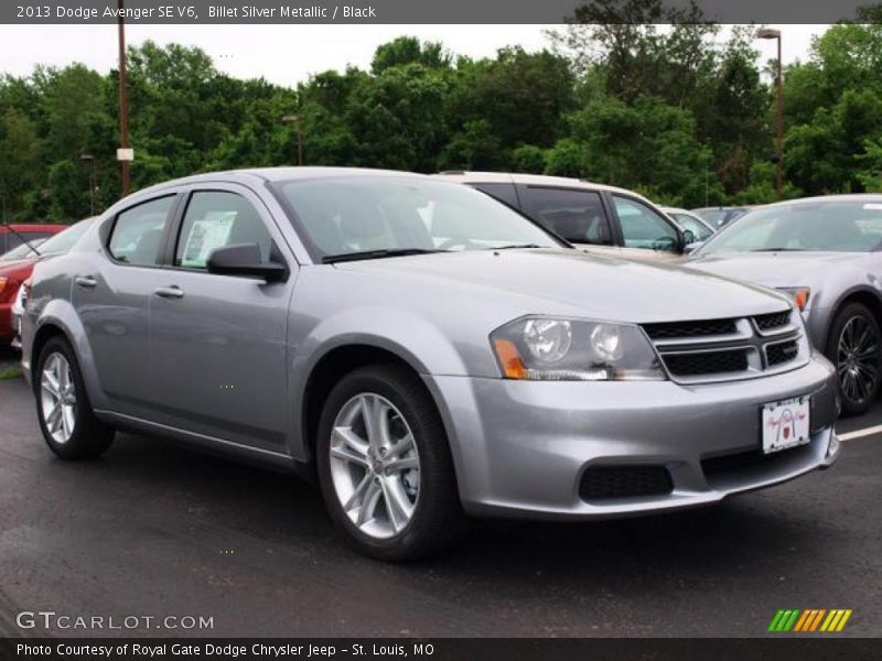 Billet Silver Metallic / Black 2013 Dodge Avenger SE V6