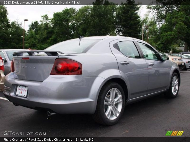 Billet Silver Metallic / Black 2013 Dodge Avenger SE V6