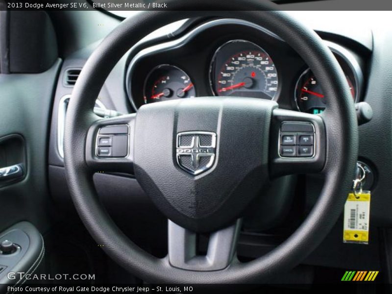 Billet Silver Metallic / Black 2013 Dodge Avenger SE V6