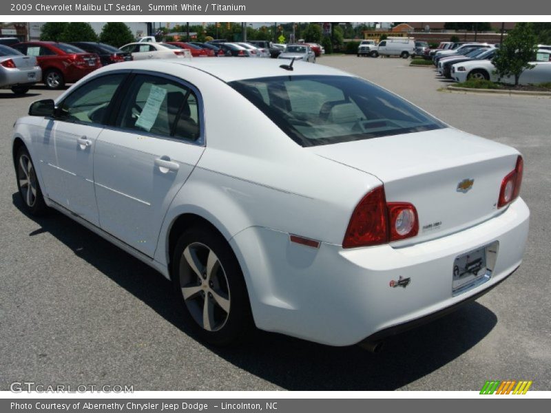 Summit White / Titanium 2009 Chevrolet Malibu LT Sedan