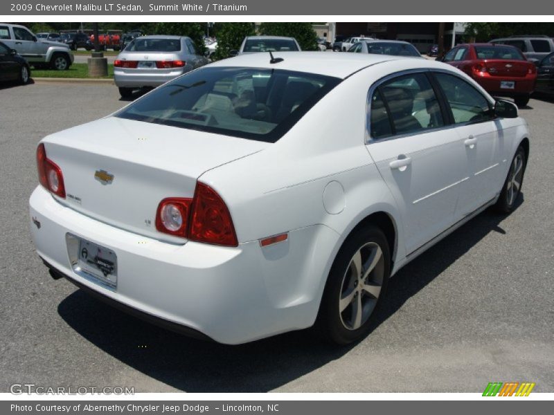 Summit White / Titanium 2009 Chevrolet Malibu LT Sedan