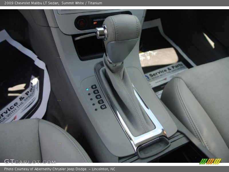 Summit White / Titanium 2009 Chevrolet Malibu LT Sedan