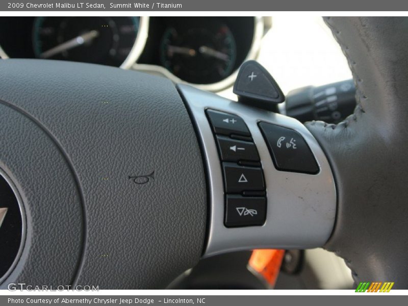 Summit White / Titanium 2009 Chevrolet Malibu LT Sedan