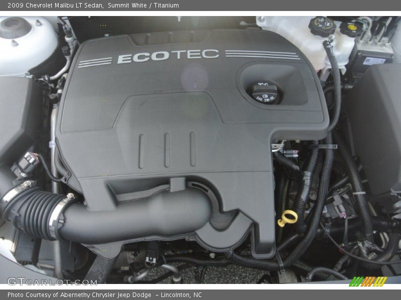 Summit White / Titanium 2009 Chevrolet Malibu LT Sedan