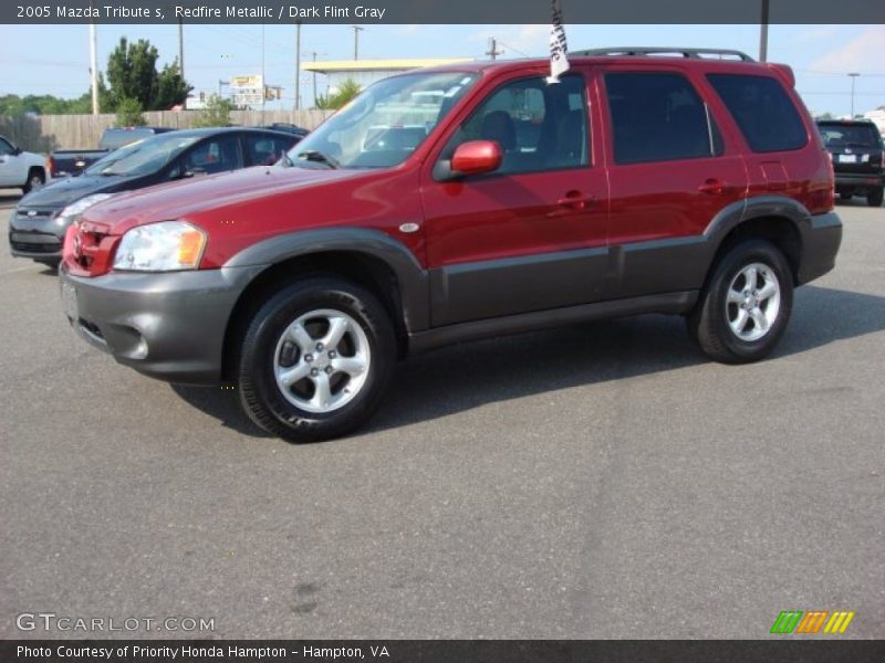 Redfire Metallic / Dark Flint Gray 2005 Mazda Tribute s