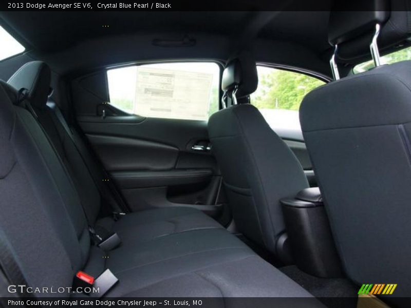 Crystal Blue Pearl / Black 2013 Dodge Avenger SE V6