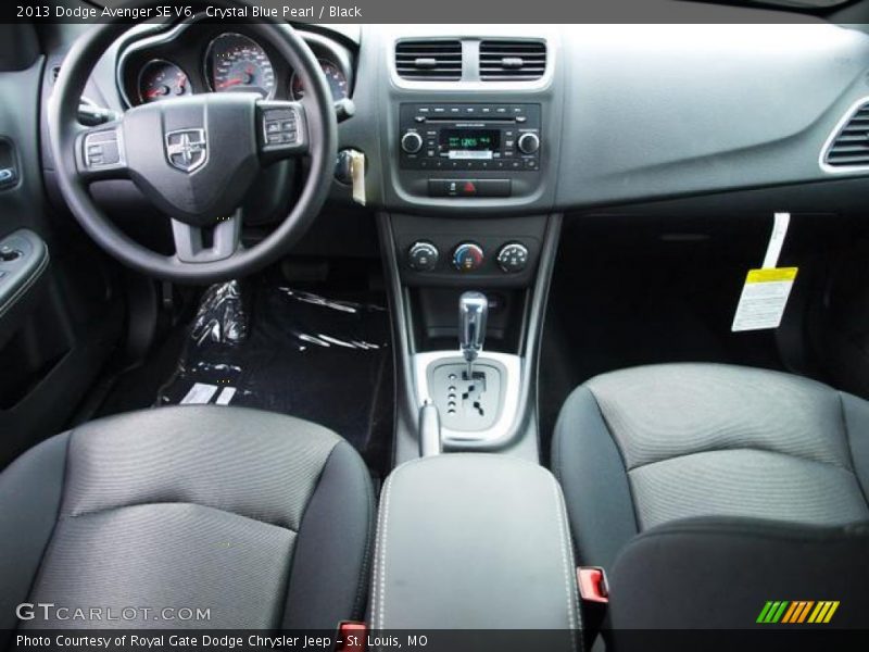Crystal Blue Pearl / Black 2013 Dodge Avenger SE V6