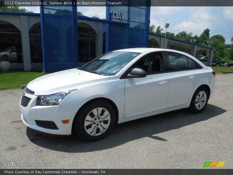 Summit White / Jet Black/Medium Titanium 2013 Chevrolet Cruze LS