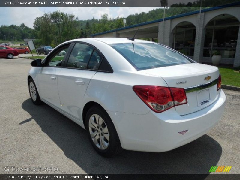 Summit White / Jet Black/Medium Titanium 2013 Chevrolet Cruze LS