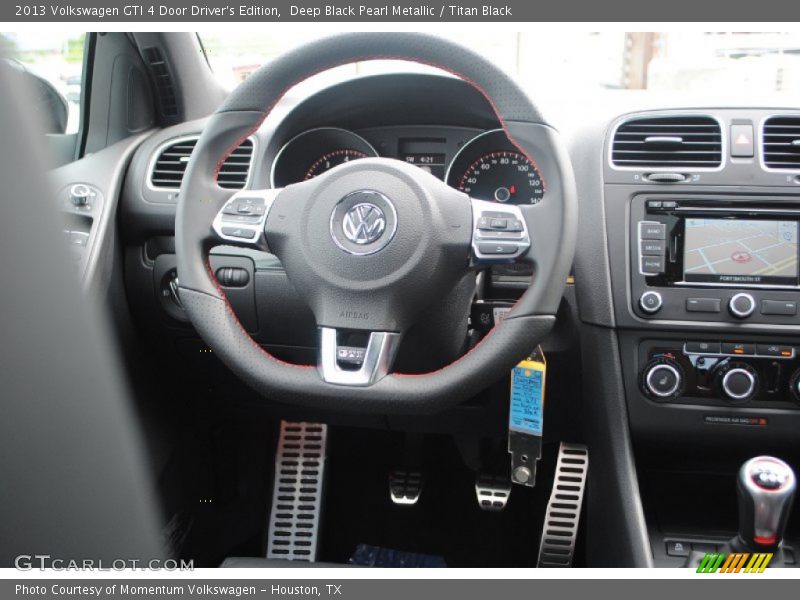 Deep Black Pearl Metallic / Titan Black 2013 Volkswagen GTI 4 Door Driver's Edition