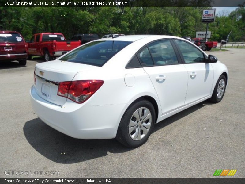 Summit White / Jet Black/Medium Titanium 2013 Chevrolet Cruze LS