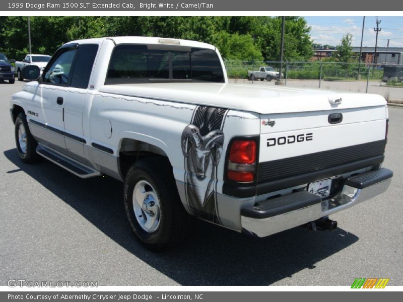 Bright White / Camel/Tan 1999 Dodge Ram 1500 SLT Extended Cab