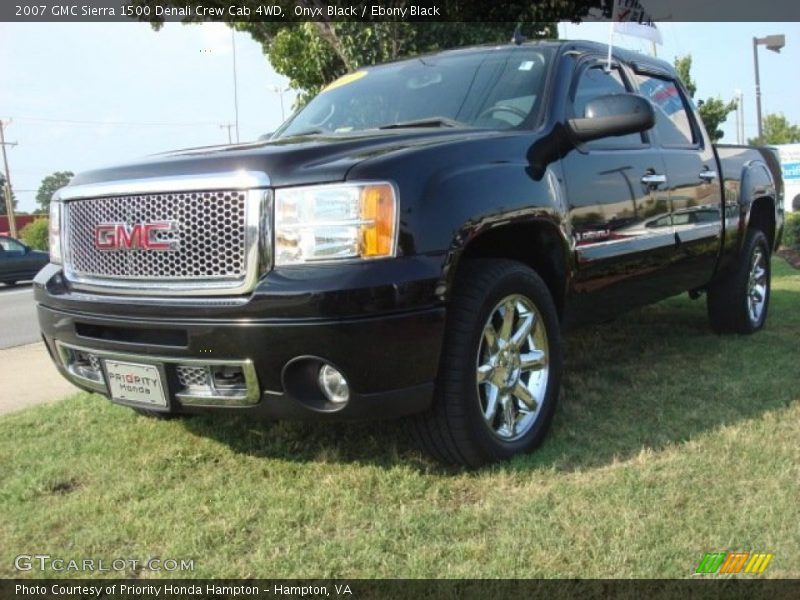 Onyx Black / Ebony Black 2007 GMC Sierra 1500 Denali Crew Cab 4WD