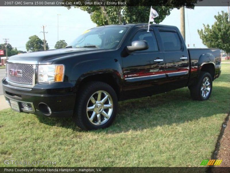 Onyx Black / Ebony Black 2007 GMC Sierra 1500 Denali Crew Cab 4WD