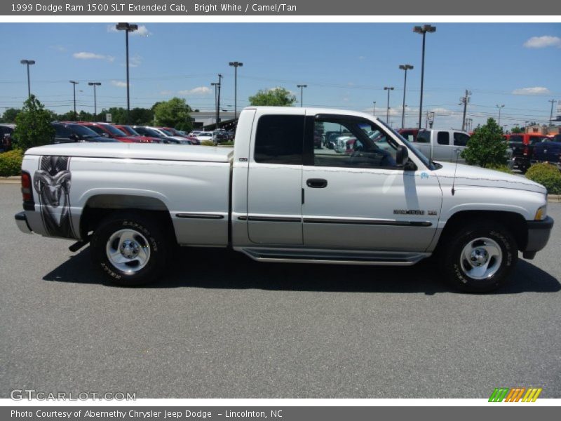 Bright White / Camel/Tan 1999 Dodge Ram 1500 SLT Extended Cab