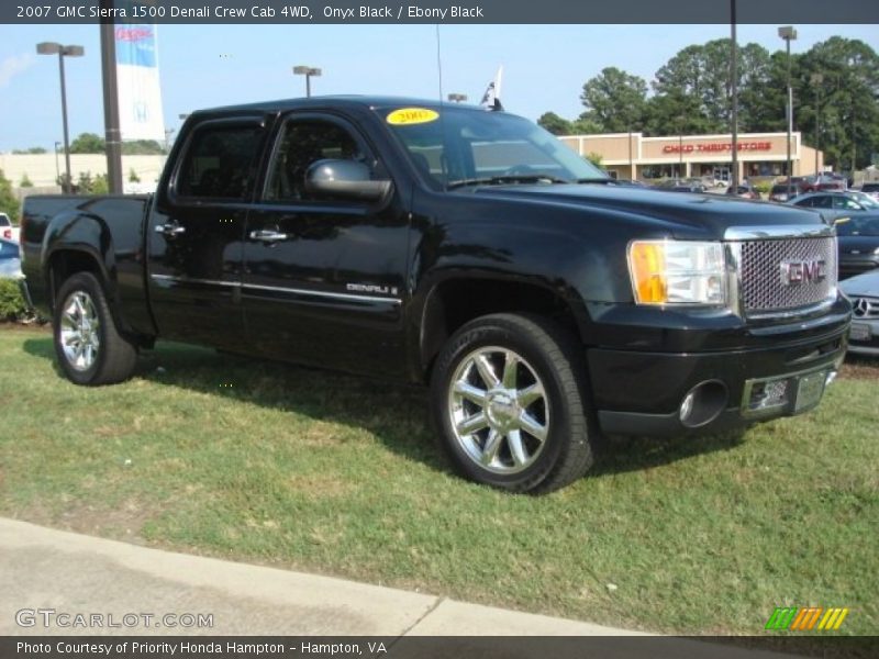 Onyx Black / Ebony Black 2007 GMC Sierra 1500 Denali Crew Cab 4WD