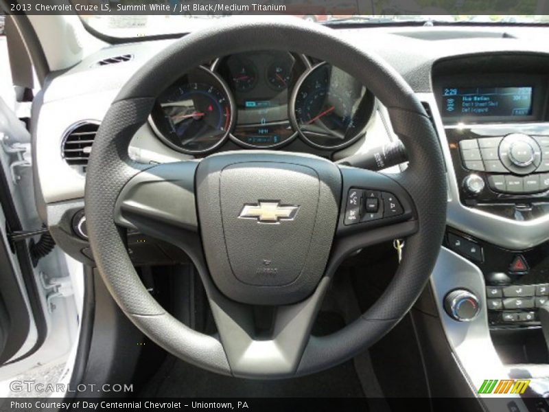 Summit White / Jet Black/Medium Titanium 2013 Chevrolet Cruze LS
