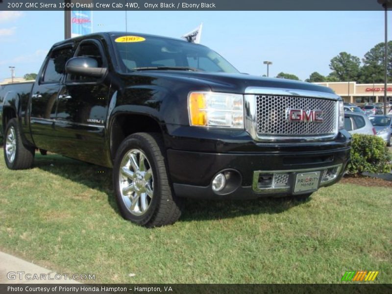 Onyx Black / Ebony Black 2007 GMC Sierra 1500 Denali Crew Cab 4WD