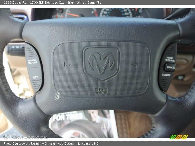 Bright White / Camel/Tan 1999 Dodge Ram 1500 SLT Extended Cab