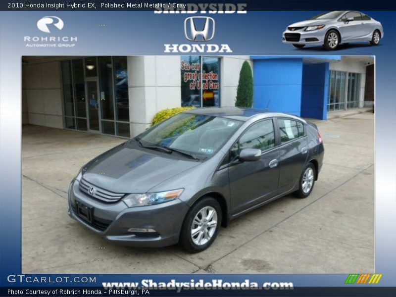 Polished Metal Metallic / Gray 2010 Honda Insight Hybrid EX