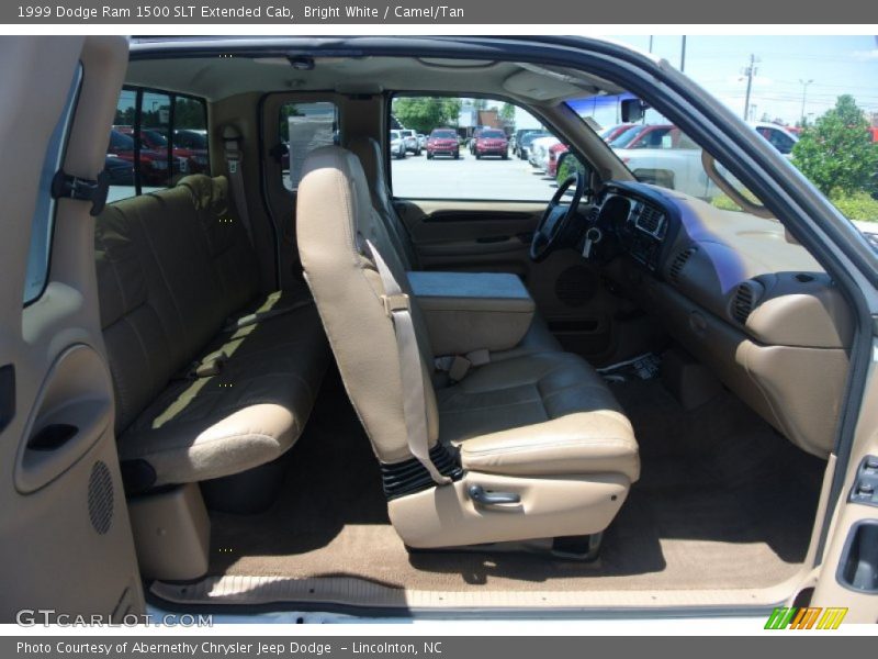 Bright White / Camel/Tan 1999 Dodge Ram 1500 SLT Extended Cab