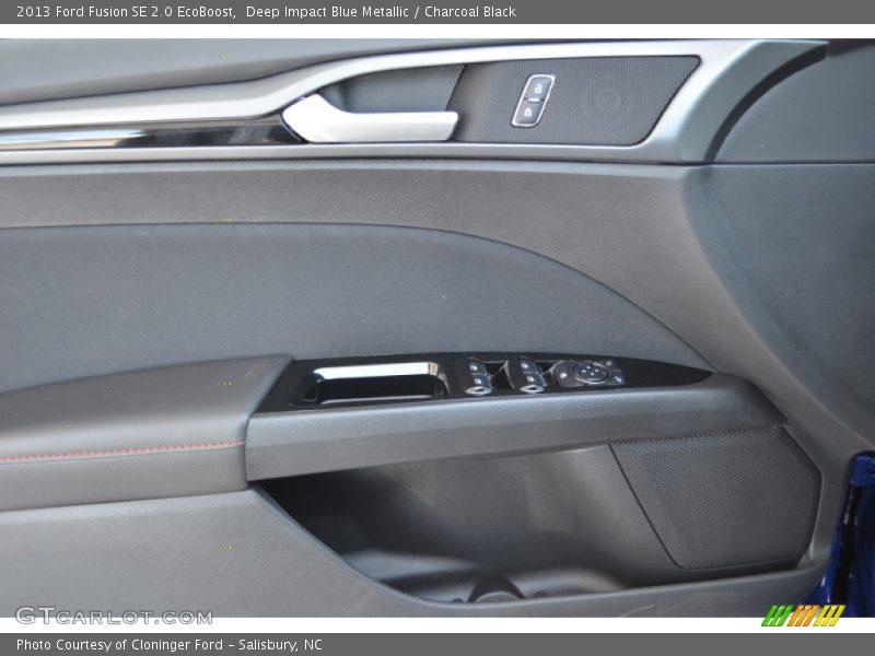 Deep Impact Blue Metallic / Charcoal Black 2013 Ford Fusion SE 2.0 EcoBoost