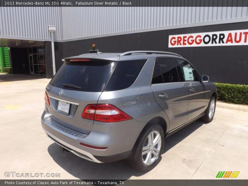 Palladium Silver Metallic / Black 2013 Mercedes-Benz ML 350 4Matic