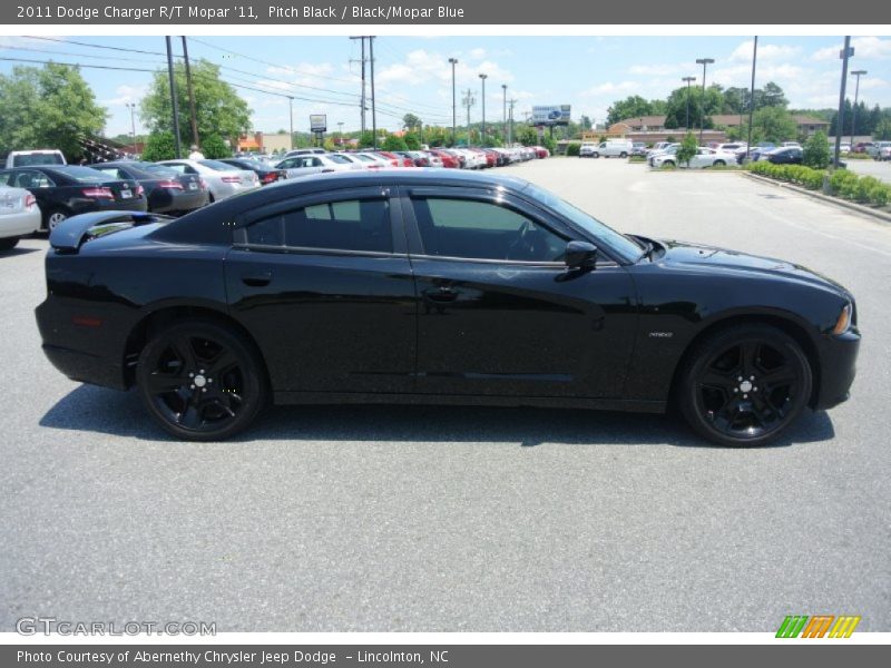 Pitch Black / Black/Mopar Blue 2011 Dodge Charger R/T Mopar '11