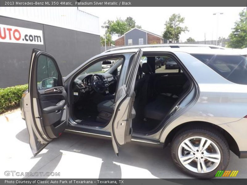 Palladium Silver Metallic / Black 2013 Mercedes-Benz ML 350 4Matic