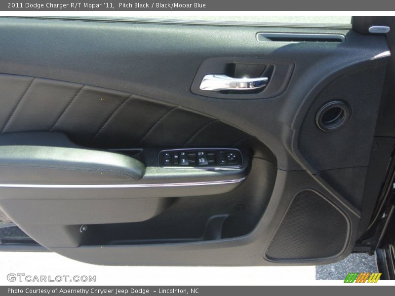 Pitch Black / Black/Mopar Blue 2011 Dodge Charger R/T Mopar '11