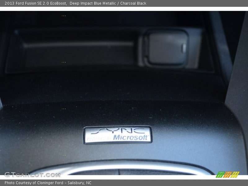 Deep Impact Blue Metallic / Charcoal Black 2013 Ford Fusion SE 2.0 EcoBoost