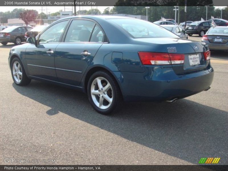 Aquamarine Pearl / Gray 2006 Hyundai Sonata LX V6