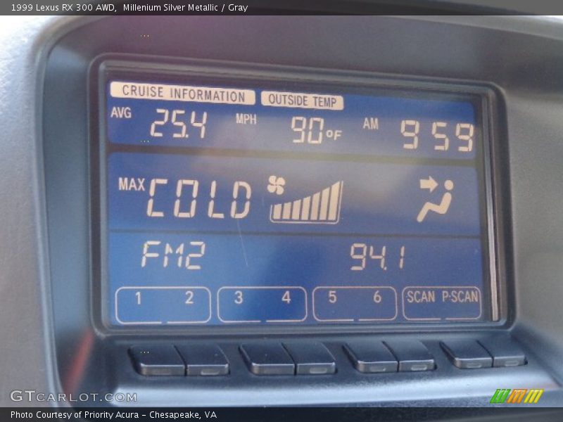 Millenium Silver Metallic / Gray 1999 Lexus RX 300 AWD