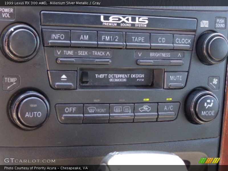 Millenium Silver Metallic / Gray 1999 Lexus RX 300 AWD