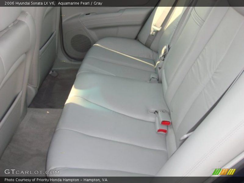 Aquamarine Pearl / Gray 2006 Hyundai Sonata LX V6