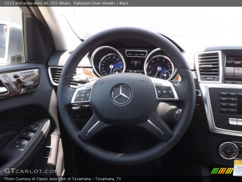 Palladium Silver Metallic / Black 2013 Mercedes-Benz ML 350 4Matic