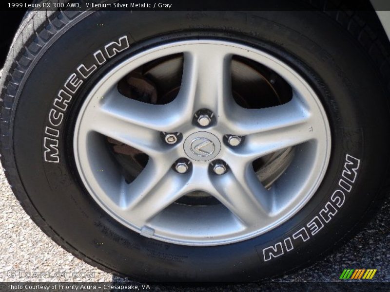 Millenium Silver Metallic / Gray 1999 Lexus RX 300 AWD
