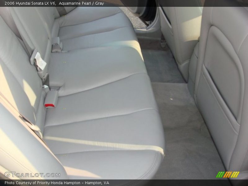 Aquamarine Pearl / Gray 2006 Hyundai Sonata LX V6