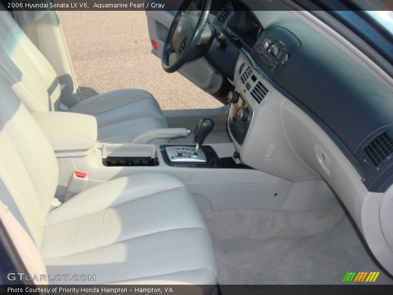 Aquamarine Pearl / Gray 2006 Hyundai Sonata LX V6