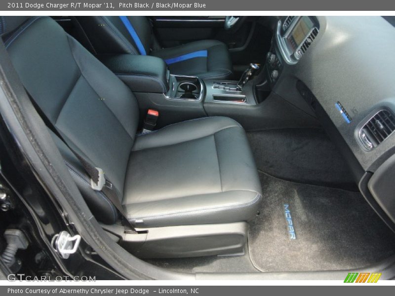Pitch Black / Black/Mopar Blue 2011 Dodge Charger R/T Mopar '11