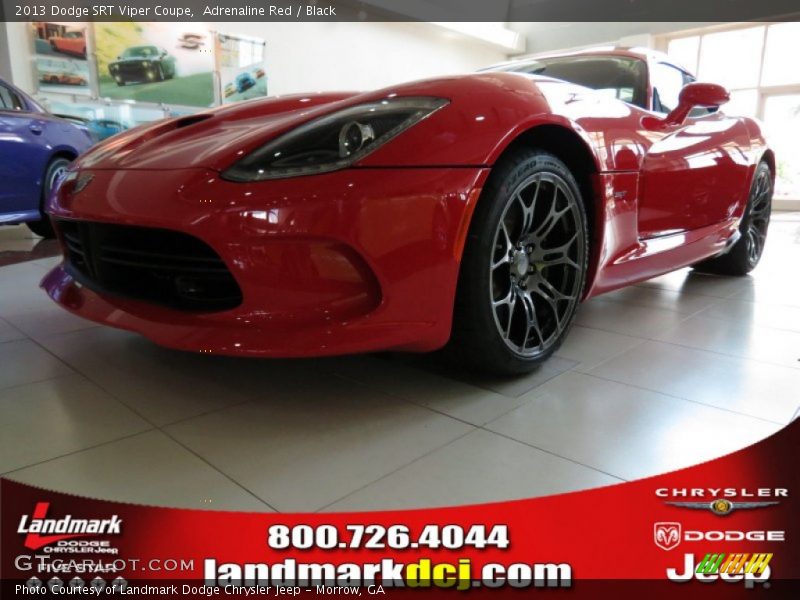 Adrenaline Red / Black 2013 Dodge SRT Viper Coupe