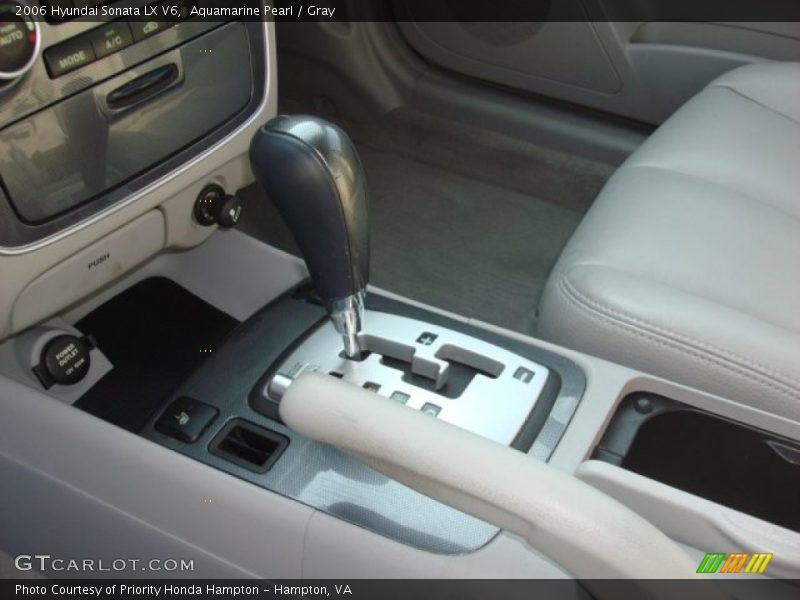 Aquamarine Pearl / Gray 2006 Hyundai Sonata LX V6