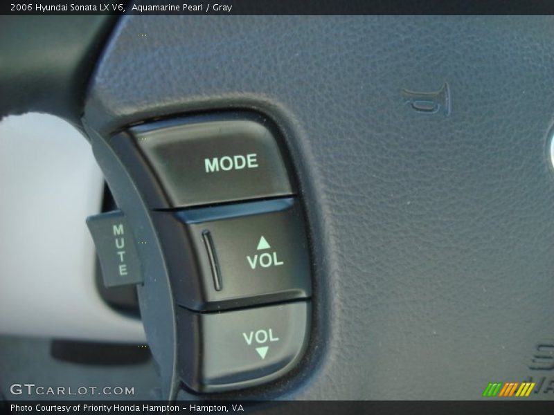 Aquamarine Pearl / Gray 2006 Hyundai Sonata LX V6