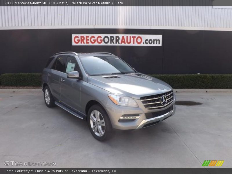 Palladium Silver Metallic / Black 2013 Mercedes-Benz ML 350 4Matic
