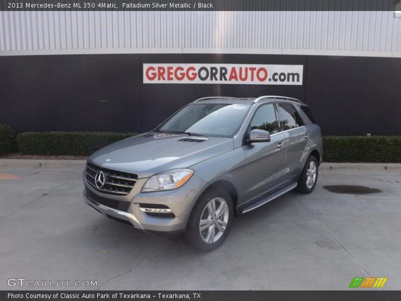 Palladium Silver Metallic / Black 2013 Mercedes-Benz ML 350 4Matic