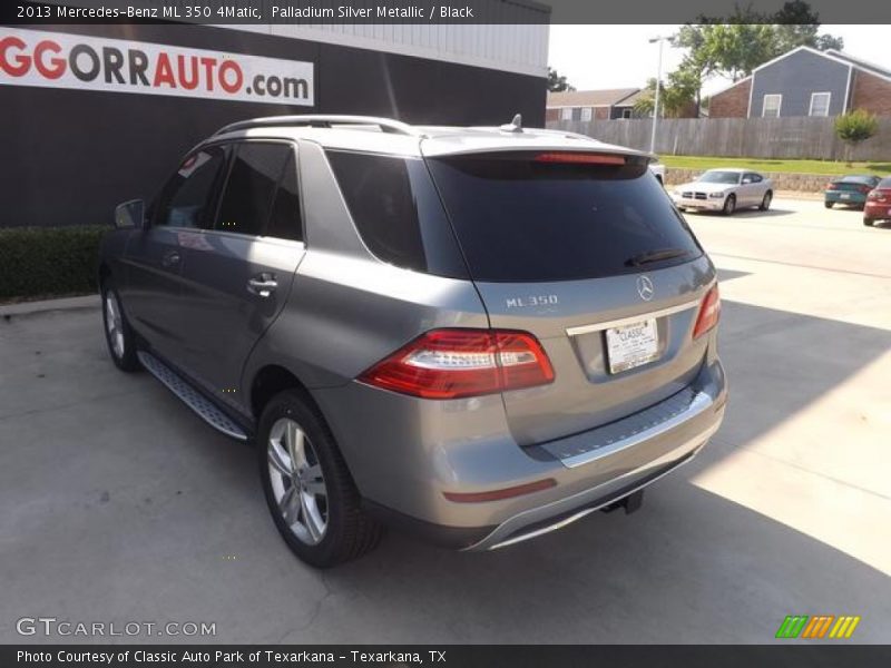 Palladium Silver Metallic / Black 2013 Mercedes-Benz ML 350 4Matic