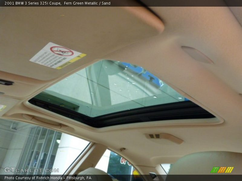 Fern Green Metallic / Sand 2001 BMW 3 Series 325i Coupe